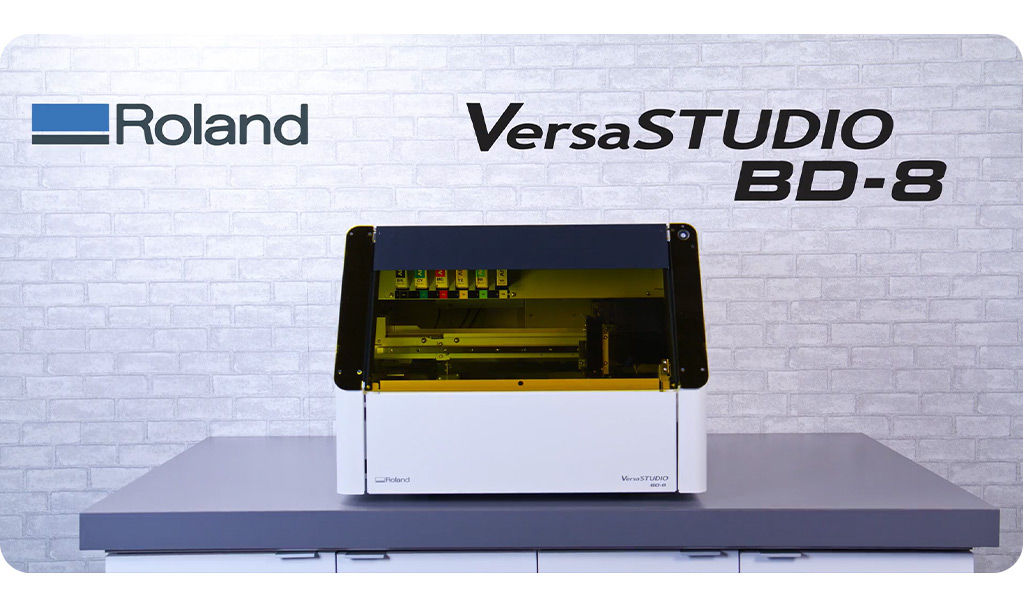 Roland VersaSTUDIO BD-8 flatbed UV printer